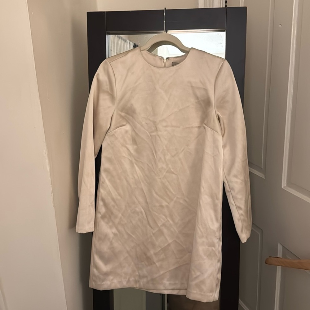 H&M champagne shift dress